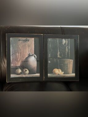 Rustic Still Life Framed Wall Art - Black